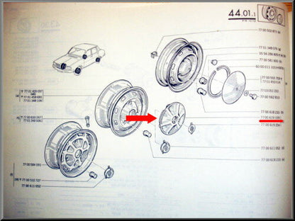 Enjoliveur – Renault 12 – OEM 7700619339