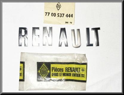Letters « RENAULT » achterklep logo (chroom) – Renault 16 – OEM 7700537444