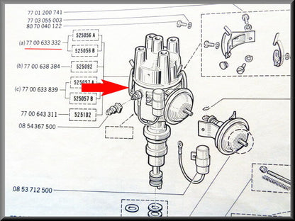 Unité d'allumage – Renault 16 TX, TS – FEO 7700633332A