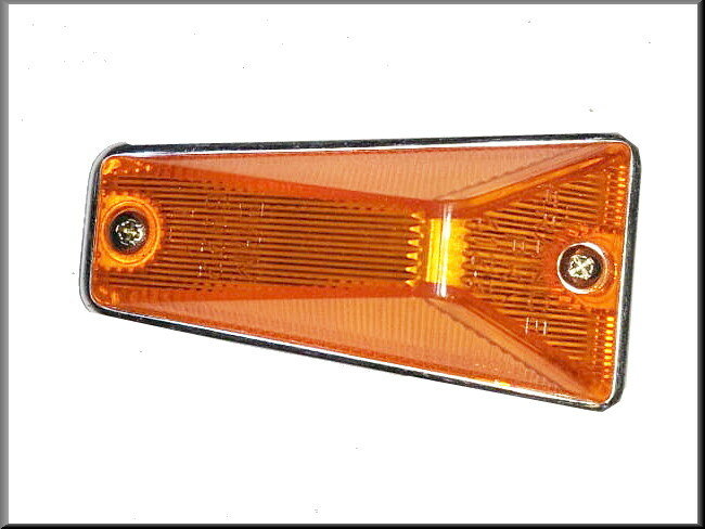 Indicator light glass with chrome trim – Renault 12 – Renault 16 - OEM 0855693200