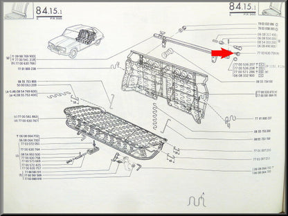 Bevestigingsmoer achterbank leuning – Renault 16 – OEM 7700630759