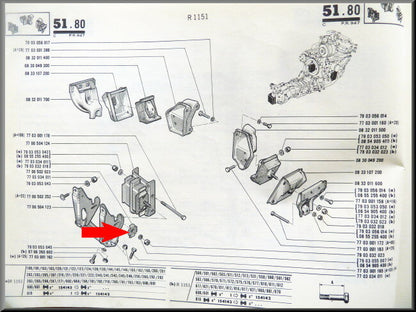 Borgplaat versnellingsbak steun – Renault 16 – OEM 7700502023