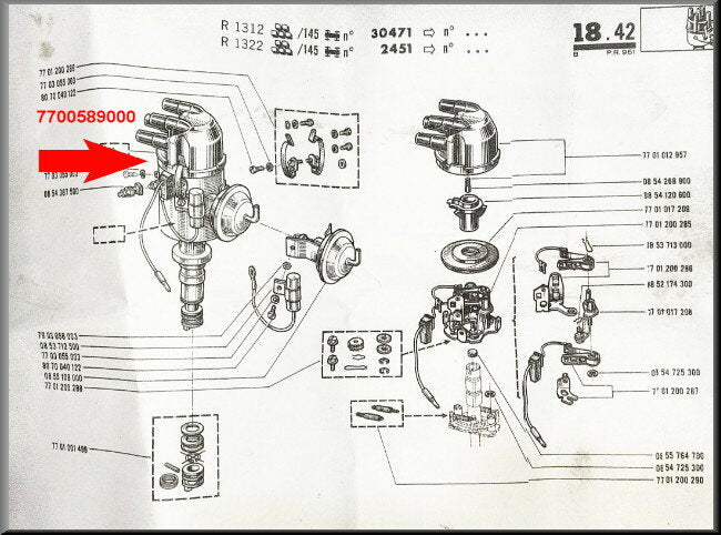 Ontstekingsunit – Renault 17 – OEM 7700569000