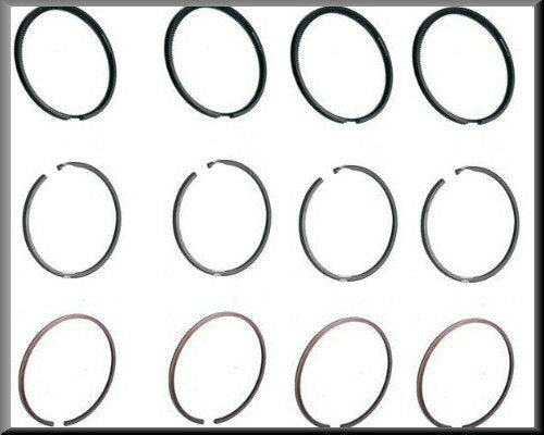 Piston rings (set) – Renault 12 Gordini – Renault 15 - Renault 17 - Renault 16 - OEM 7700500015 / 0608424000 / 7700508155