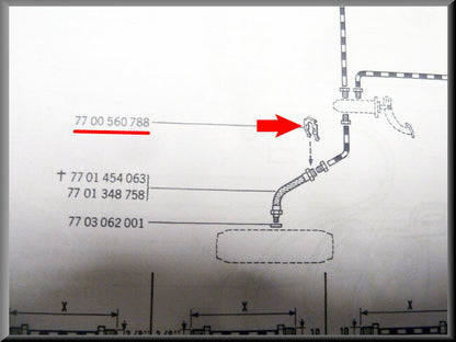 Bride de flexible de frein – Renault 12 - Renault 16 – OEM 7700560788