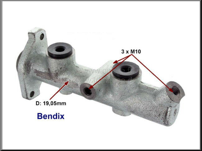 Brake Master Cylinder – Renault 16 - Renault Alpine - Renault various – OEM 7700577839 / 7700617441