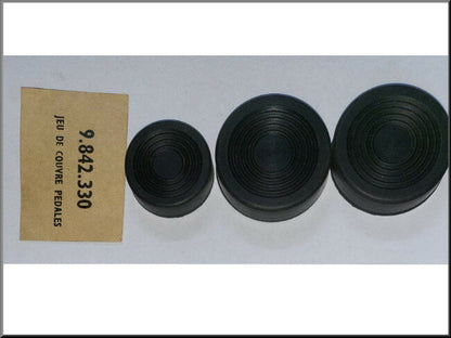 Pedaalrubber set - Renault 4CV (eerste type) – OEM 0984233000 – NOS