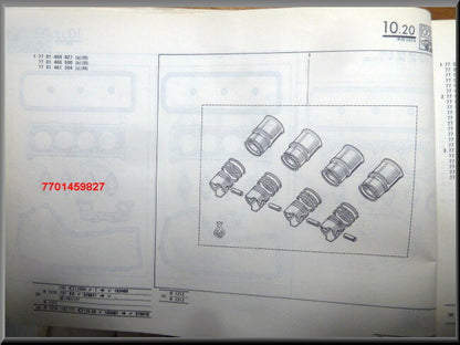 Zuiger en bussenset  – Renault 14 – OEM 7701459827 – NOS