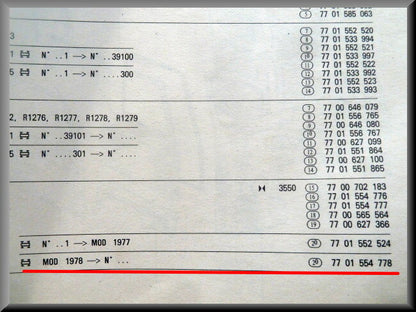 Achterklep  – Renault 20, Renault 30 – OEM 7701554778 – NOS