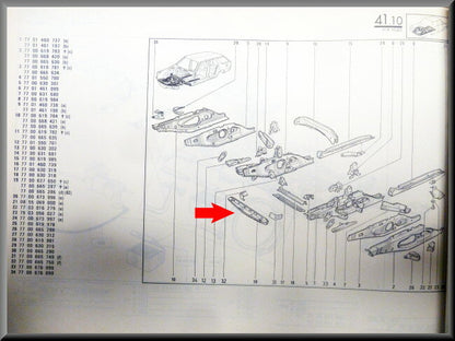 Dwarsbalk voorzijde  – Renault 18 - Renault Fuego – OEM 7700665287 – NOS