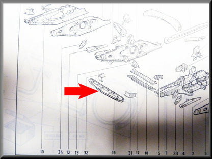 Dwarsbalk voorzijde – Renault 18 - Renault Fuego – OEM 7700665286