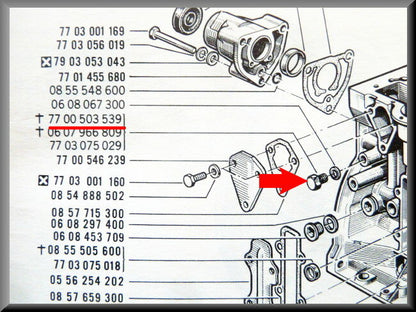 Bouchon de vidange du circuit de refroidissement – Renault 16 – OEM 7700503539