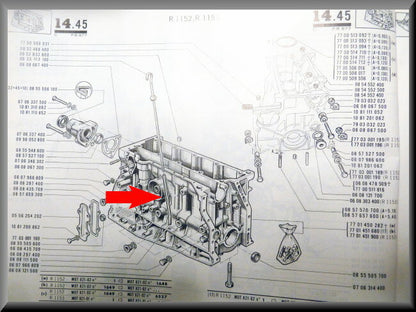 Tube de jauge d'huile – Renault 16 – OEM 0608111500