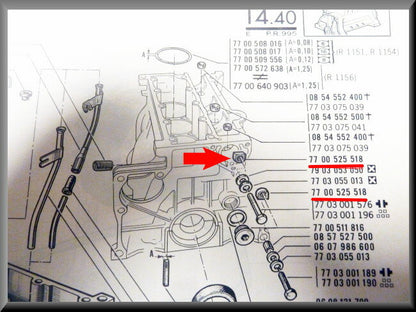 Moer versnellingsbak – Renault 16 – OEM 7700525518