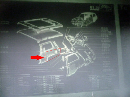 Deel achterscherm rechts  – Renault 5 – NOS