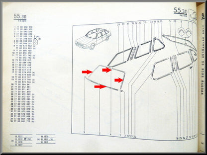 Kit complet de joints de pare-brise chromés – Renault 20 - Renault 30 – OEM 7701458414 – NOS