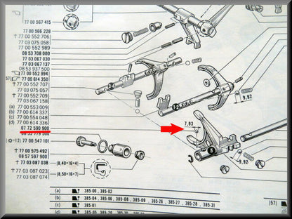 Detent ball 8 mm – Renault 16 – OEM 0772590900