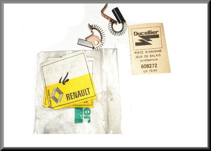 Alternator carbon brush set – Renault 16 – OEM 7701200287