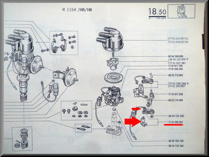 Alternator carbon brush set – Renault 16 – OEM 7701200287