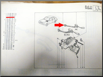 Knipperlicht schakelaar  – Renault 14 – OEM 7701348810 – NOS