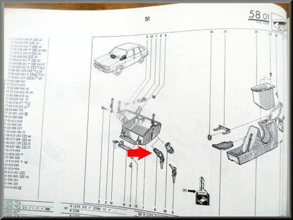 Slot handschoenkastje – Renault 25 - Renault 30 - Renault 20 – OEM 7700585549
