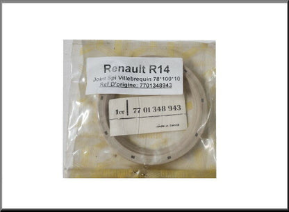 Crankshaft seal 78x100x10 mm – Renault 14 – OEM 7701348943 – NOS