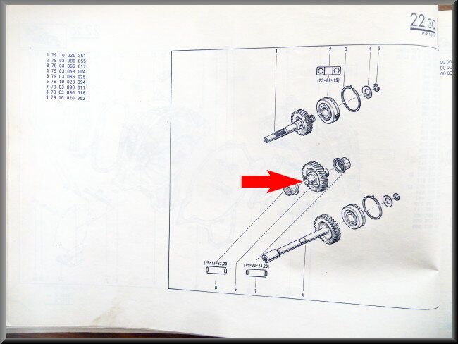 Pignon – Renault 14 – OEM 7910020994 – NOS