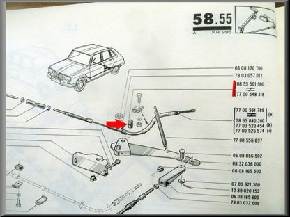 Drukstift – Renault 16 – OEM 7700548318 / 0855501900