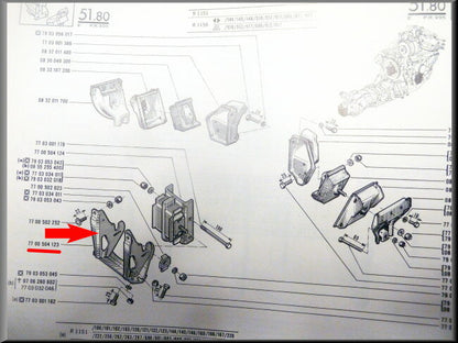 Support de suspension boîte de vitesses (4 rapports) – Renault 16 – OEM 7700504123