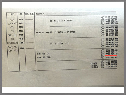 Uitlaat pijp - Renault 4 - OEM 7700757178