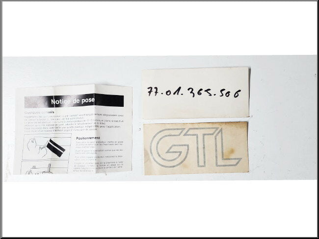 Logo  – Renault 14 GTL – OEM 7701365506 – NOS