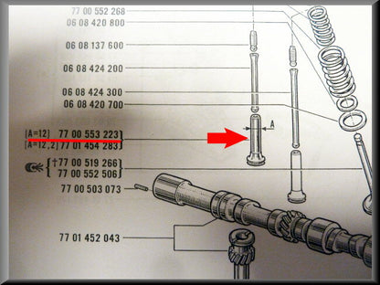 Valve tappet 12 mm – Renault 12 Gordini – OEM 7700553223