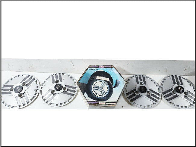 Hubcap set RENAULT BOUTIQUE – Renault 14 – OEM 7701397004 / 7701396746 – NOS