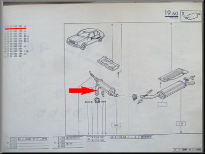 Uitlaat demper – Renault 14 – OEM 7700642642