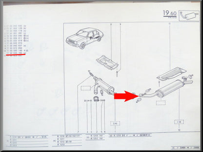 Uitlaat demper – Renault 14 – OEM 7700645785