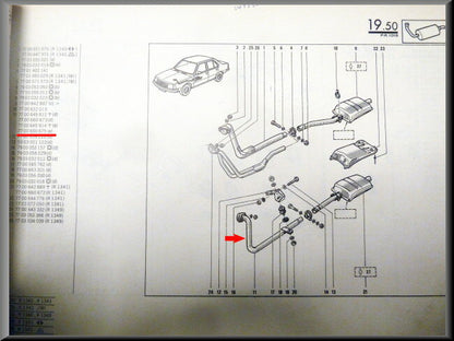 Collecteur d'échappement tuyau primaire (boîte auto) – Renault 18 – OEM 7700660675 – NOS