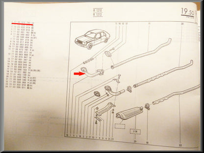 Uitlaat vlampijpje – Renault 14 – OEM 7700672782