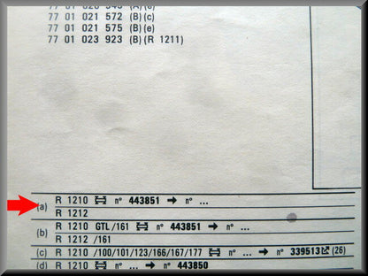 Clignotant gauche Seima – Renault 14 – OEM 7701024499 – NOS