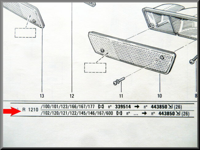 Clignotant gauche Cibie – Renault 14 – OEM 7701020346 – NOS