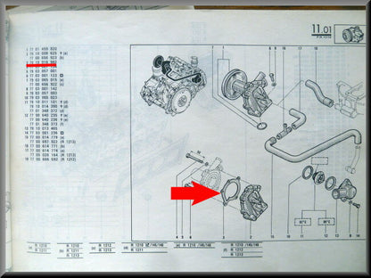 Waterpomp pakking  – Renault 14 – OEM 7910016982 – NOS