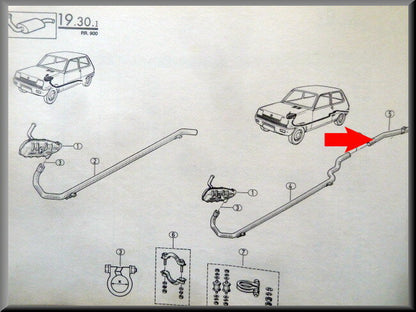 Uitlaatpijp  – Renault 5 – OEM 7700691607 – NOS