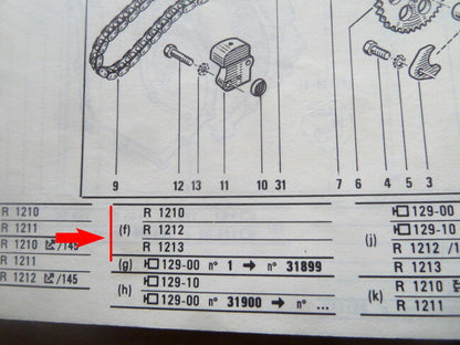 Kleppenset met spieën  – Renault 14 – OEM 7701461573 / 7701459824 – NOS