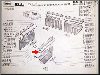 Bevestigingsplug deurbekleding (A=5,8) – Renault 16 – OEM 0855880000