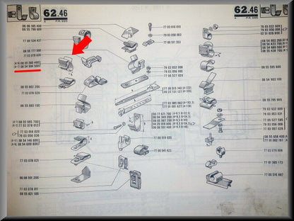 Cable clamp (A=7) – Renault 16 – OEM 0854694500