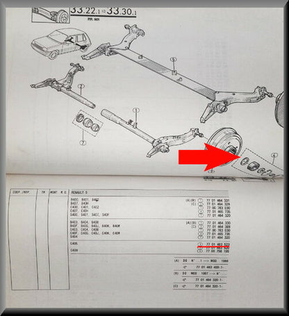 Wiellager set  – Renault 5 – OEM 7701463523 – NOS