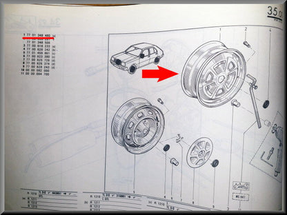 Jante – Renault 14 – OEM 7701348480 – NOS