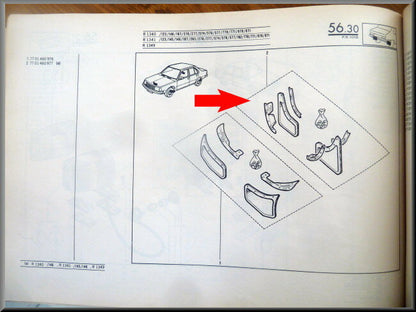 Spatlap set  – Renault 14 – OEM 7700460926 – NOS