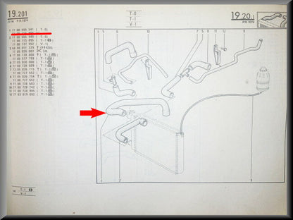 Tuyau de radiateur Renault – Renault Trafic – OEM 7700666541 – NOS