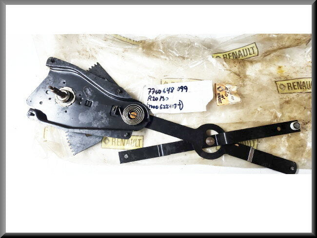 Left front window mechanism - Renault 20 - Renault 30 - OEM 7700648099 - NOS