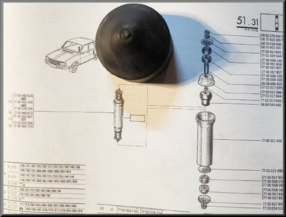 Afdekrubber schokbreker achter – Renault 12 – OEM 7704001800